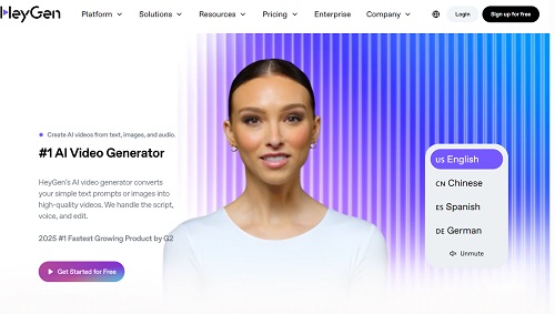 HeyGen人工智能ai数字人,AI短视频一键生成