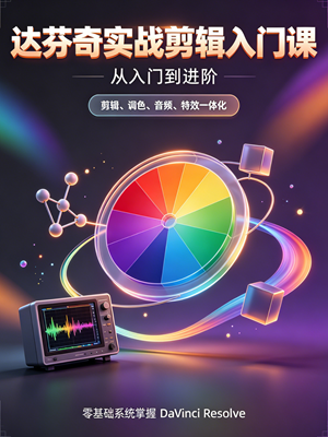达芬奇实战剪辑入门课：DaVinci Resolve从入门到进阶教程